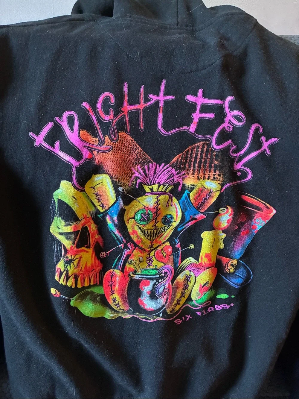 Freight Fest Six Flags Hoodie Edition.